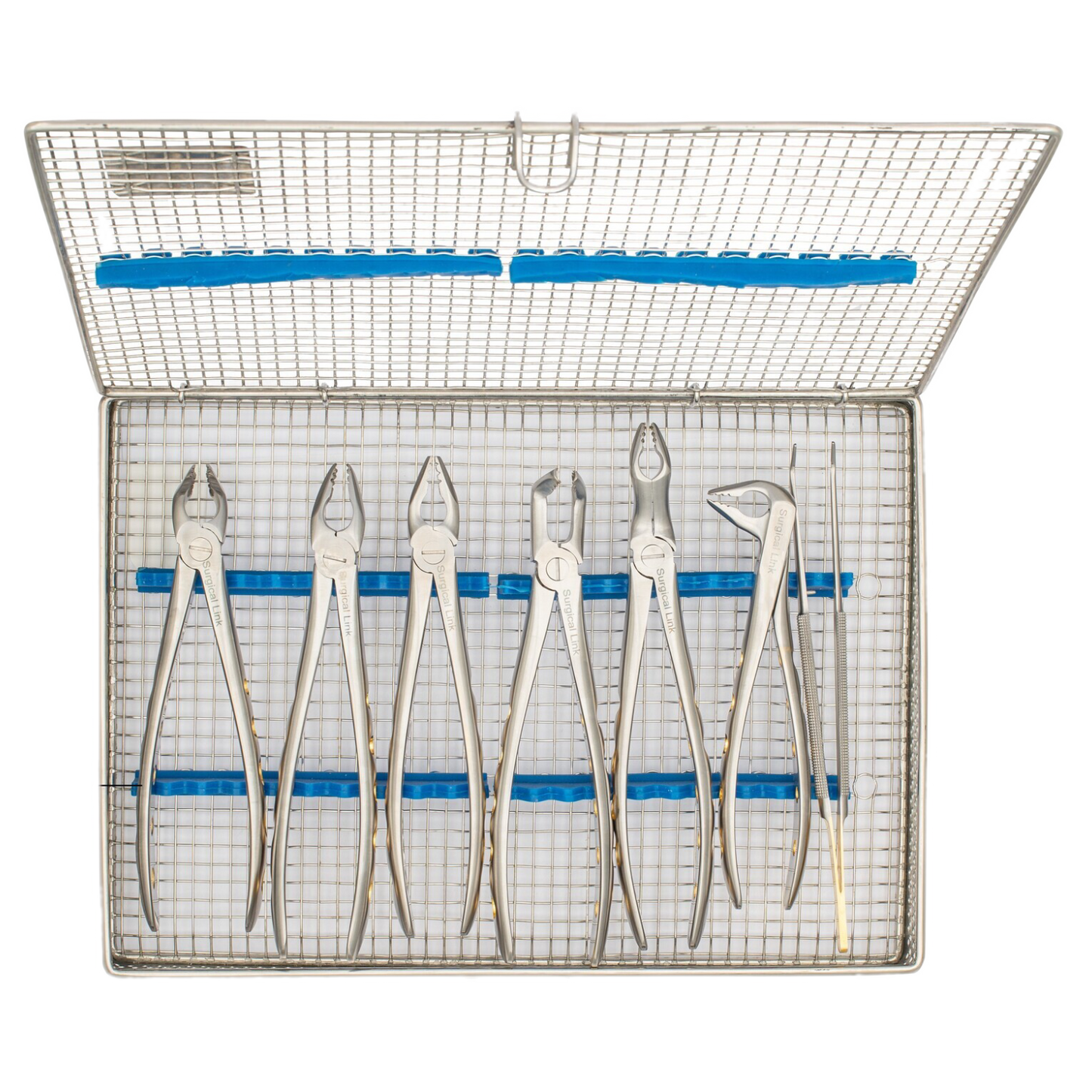 "Sure Grip" Extraction Forceps - Set of 6 w/Cassette